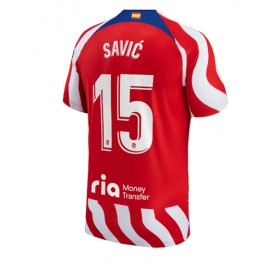 Herren Fußballbekleidung Atletico Madrid Stefan Savic #15 Heimtrikot 2022-23 Kurzarm